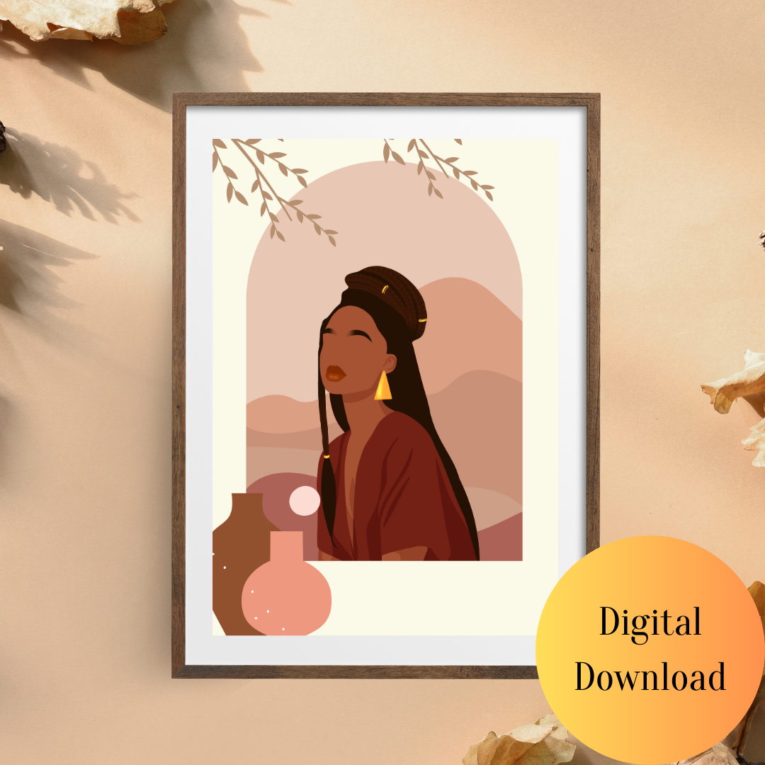 Desert Grace Portrait – Digital Wall Art Download