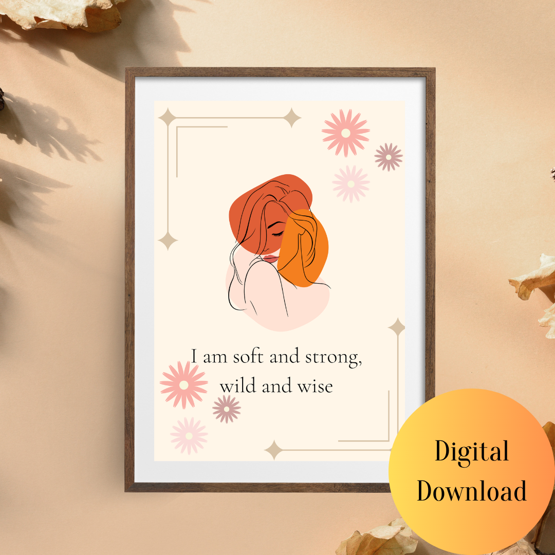 Wild & Wise Woman Print – Digital Wall Art Download