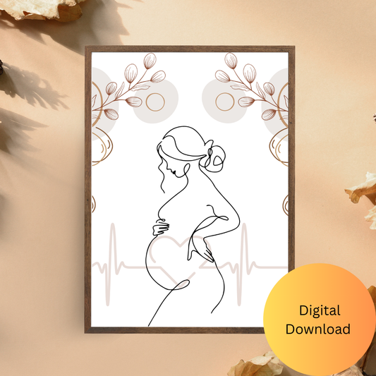 Baby on the Way – Digital Wall Art Download