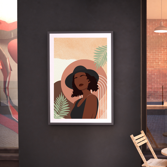 Boho Queen Portrait Print – Physical Wall Art Print