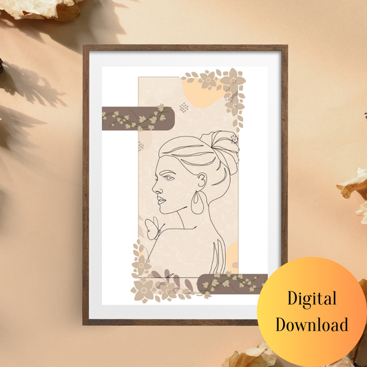 Butterfly Grace – Digital Wall Art Download