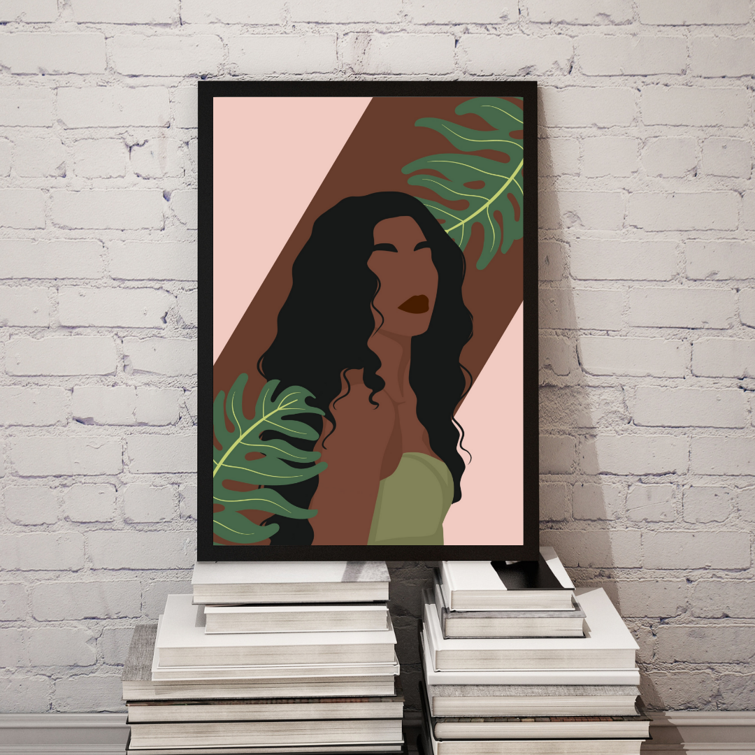 Tropical Muse Portrait – Physical Wall Art Print