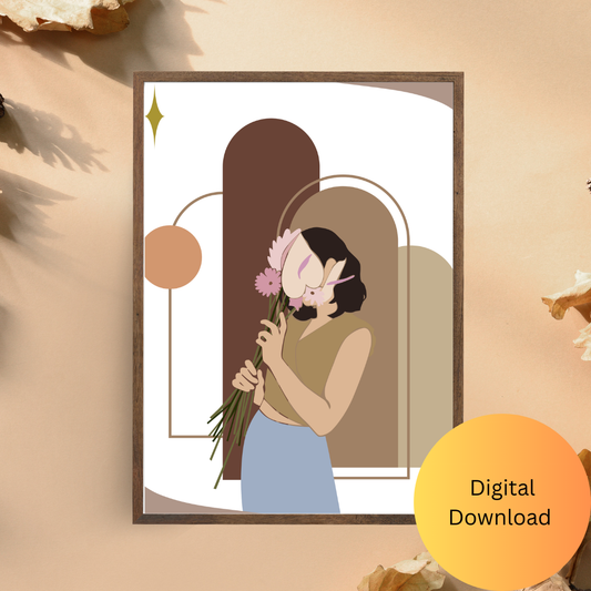 Her Presence Is Art – Digital Wall Art Download