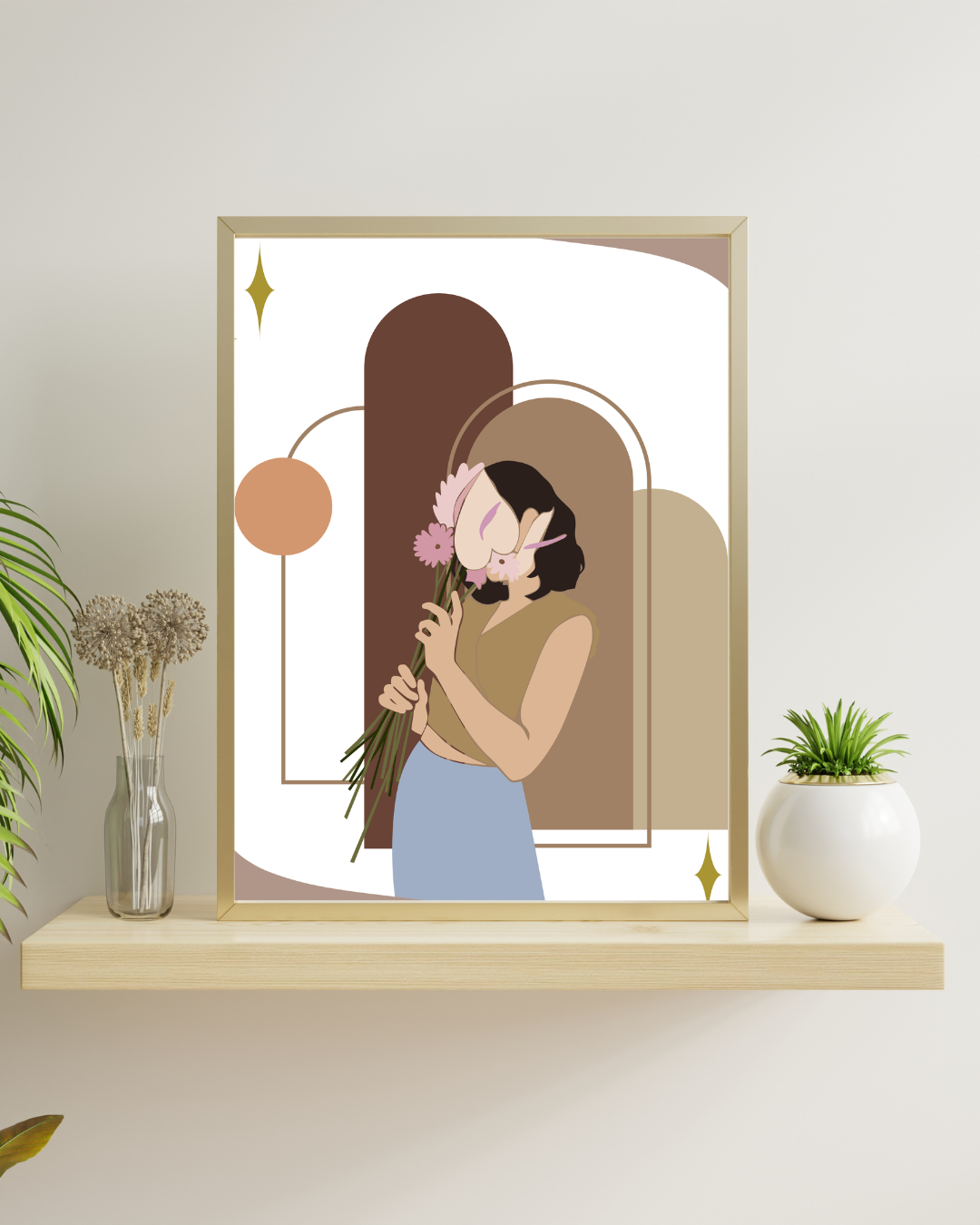Her Presence Is Art – Framed Poster