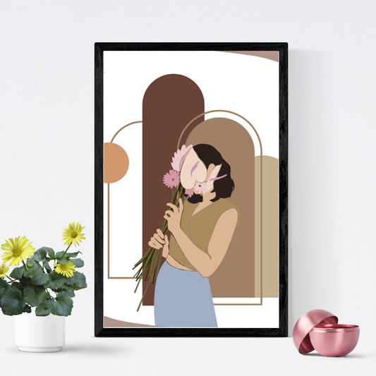 Her Presence Is Art – Framed Poster