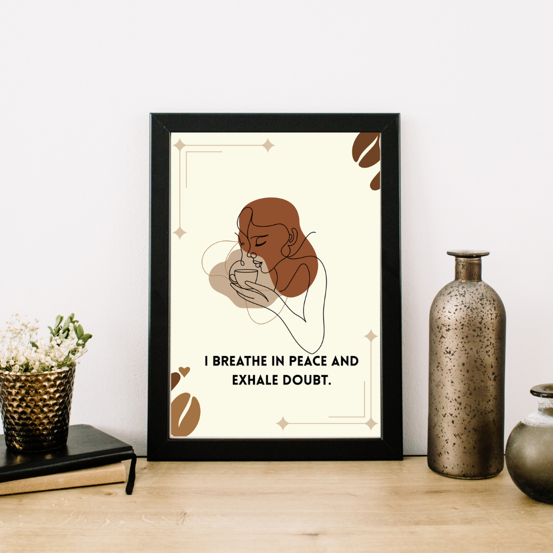 Peaceful Breath – Boho Wall Art Print