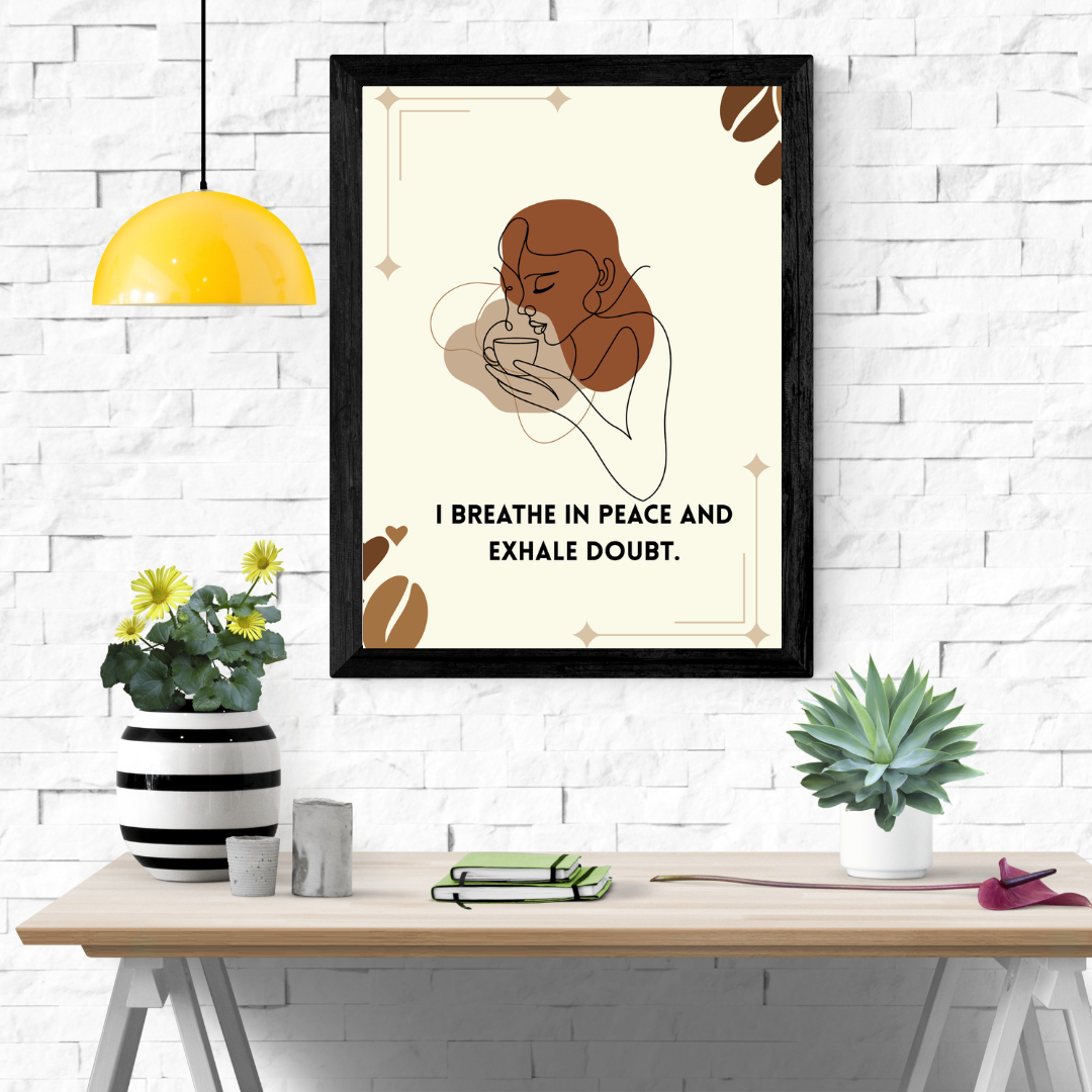 Peaceful Breath – Boho Wall Art Print