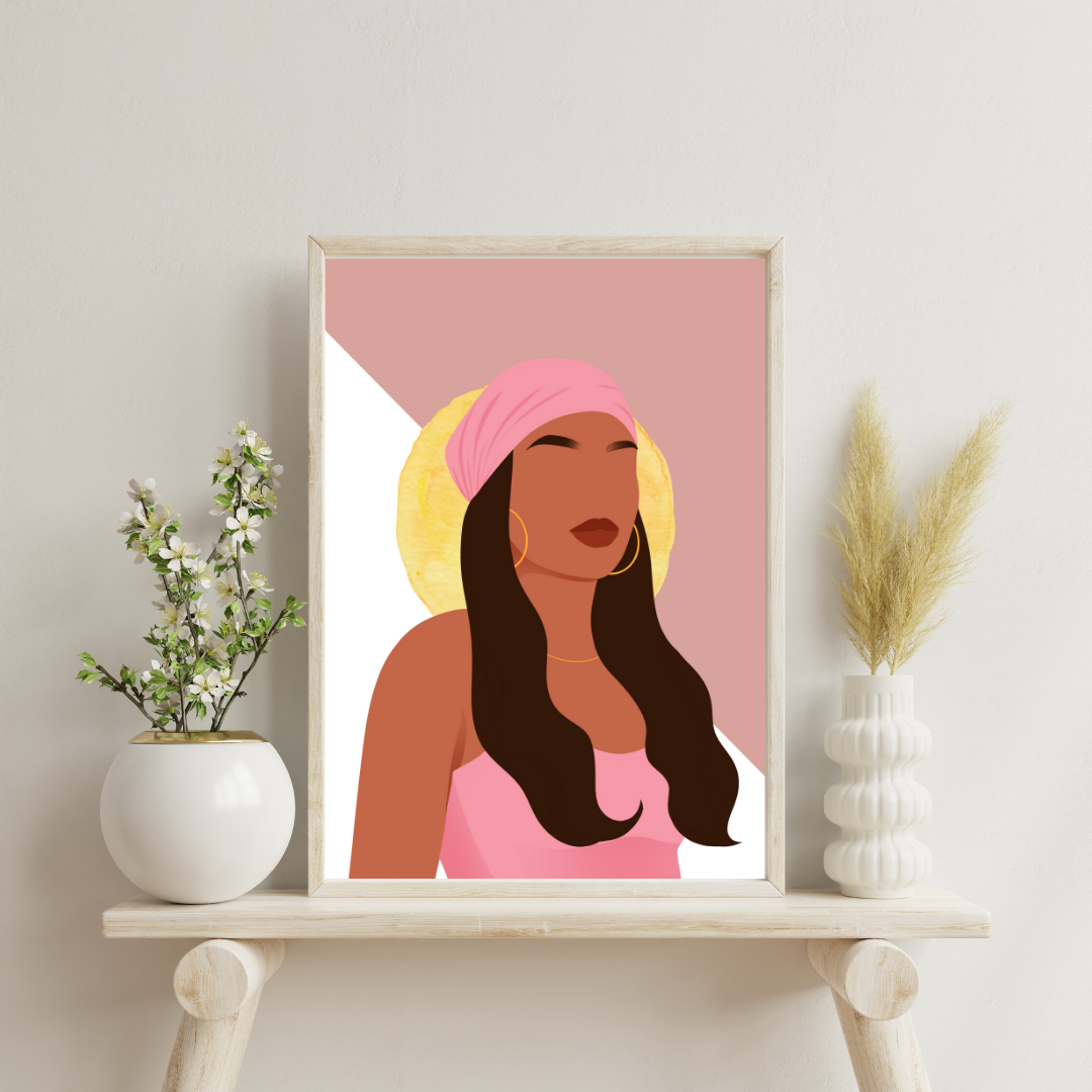 Radiant Boho Queen – Physical Wall Art Print
