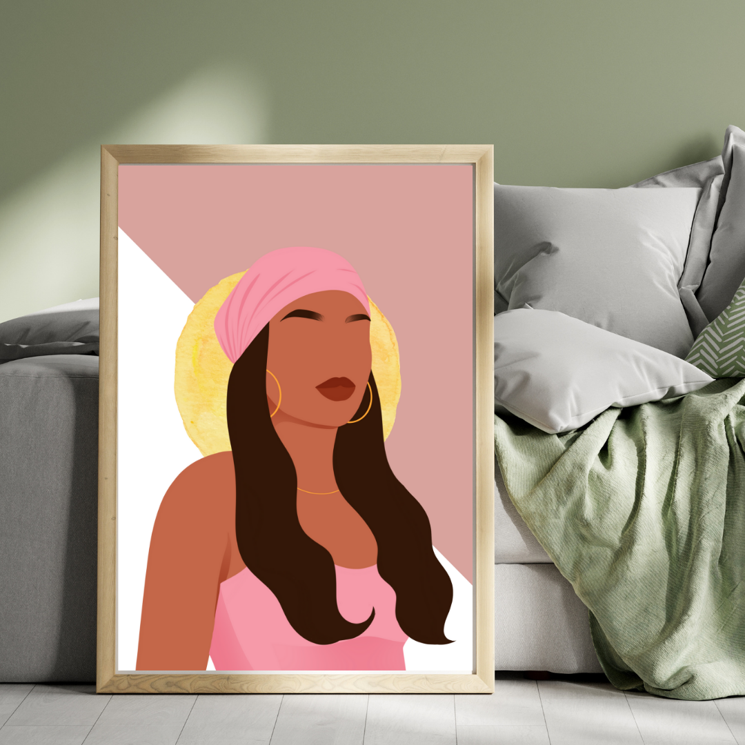 Radiant Boho Queen – Physical Wall Art Print
