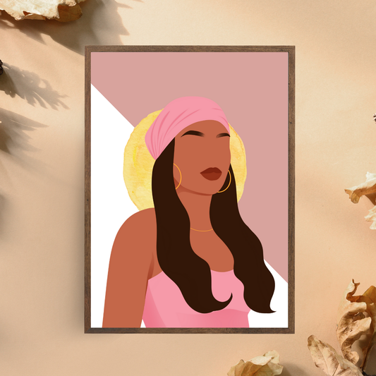 Radiant Boho Queen – Physical Wall Art Print