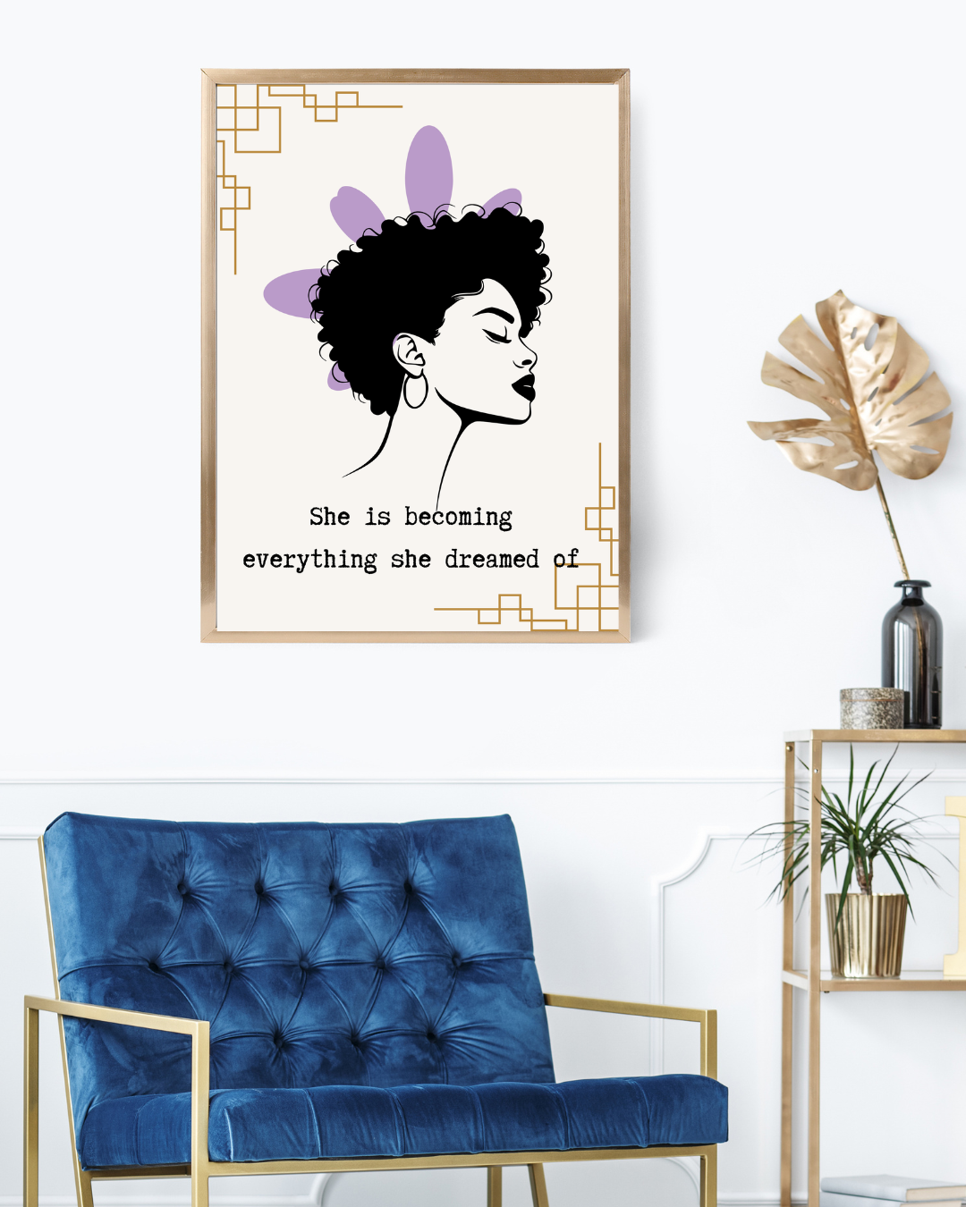 She Is Becoming Everything She Dreamed Of – Framed Poster