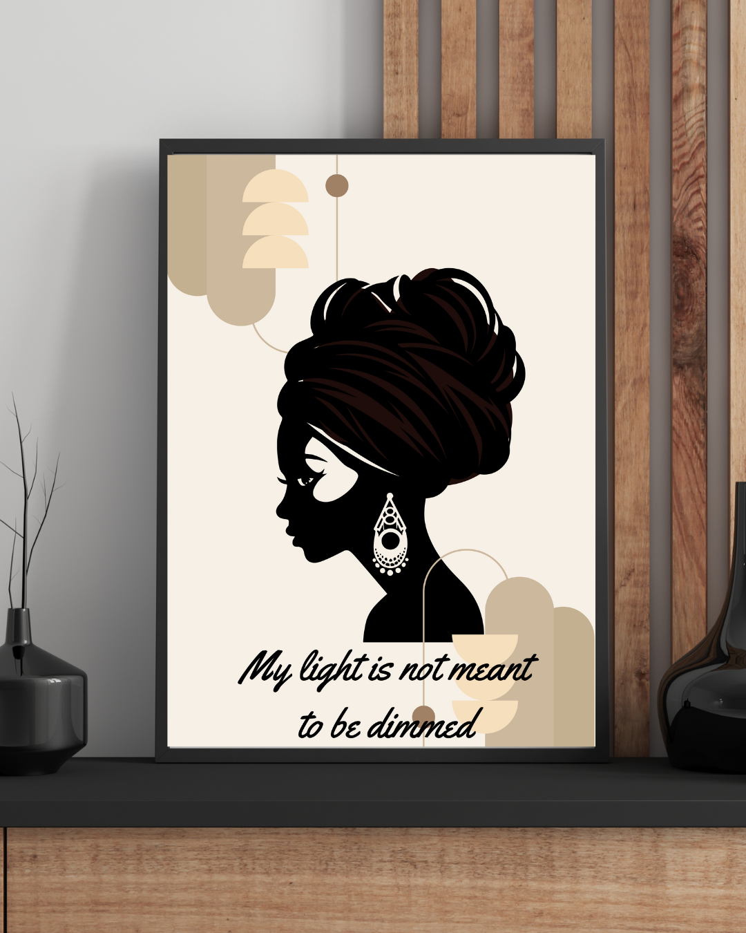 My Light Is Not Meant To Be Dimmed – Physical Wall Art Print
